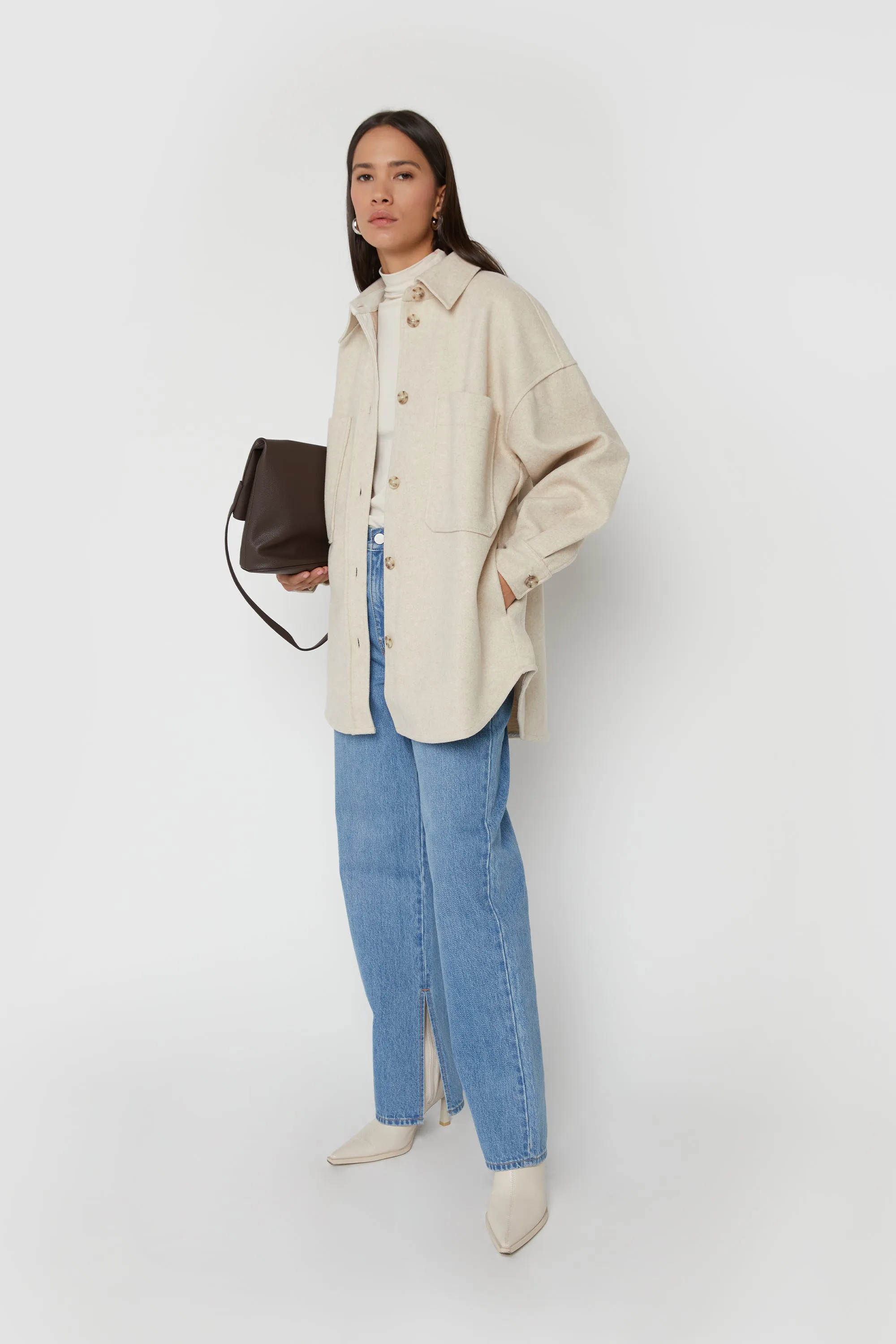 OVERSIZED BLANKET SHIRT JACKET