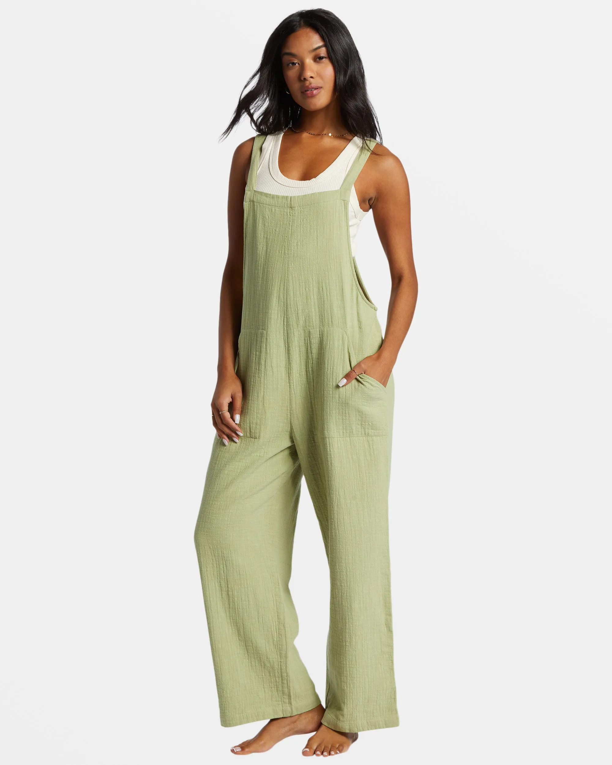 Pacific Time Romper/Jumpsuit - Avocado