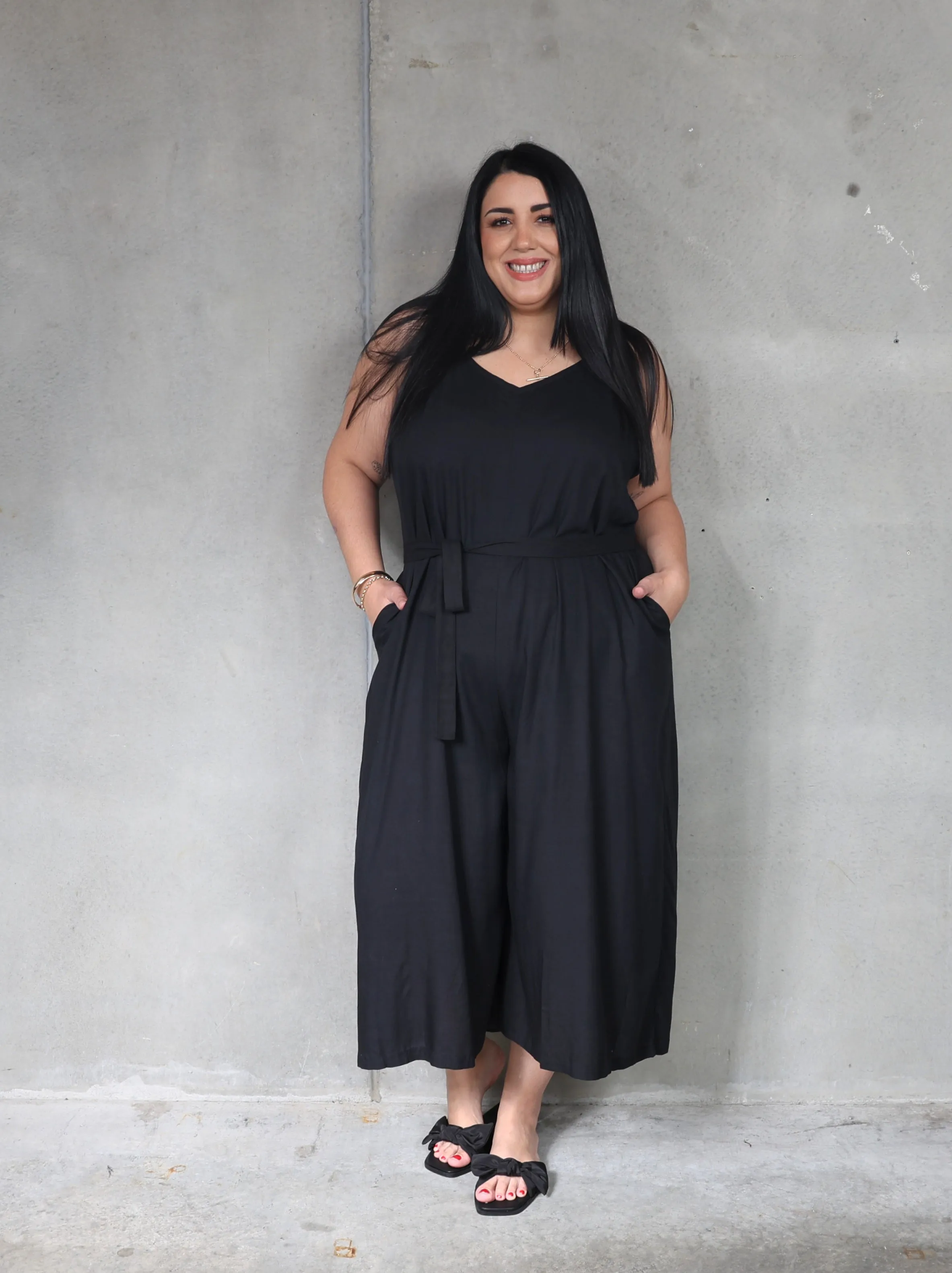 Palazzo Jumpsuit  - Black