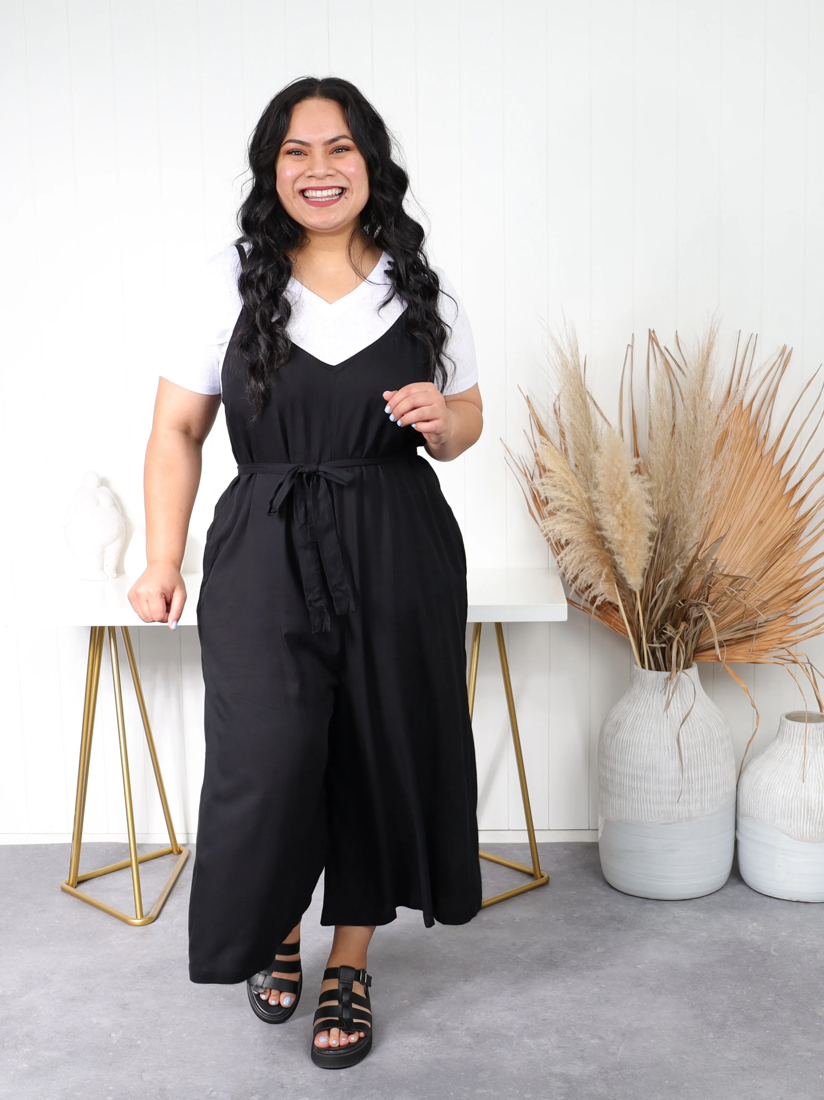 Palazzo Jumpsuit  - Black