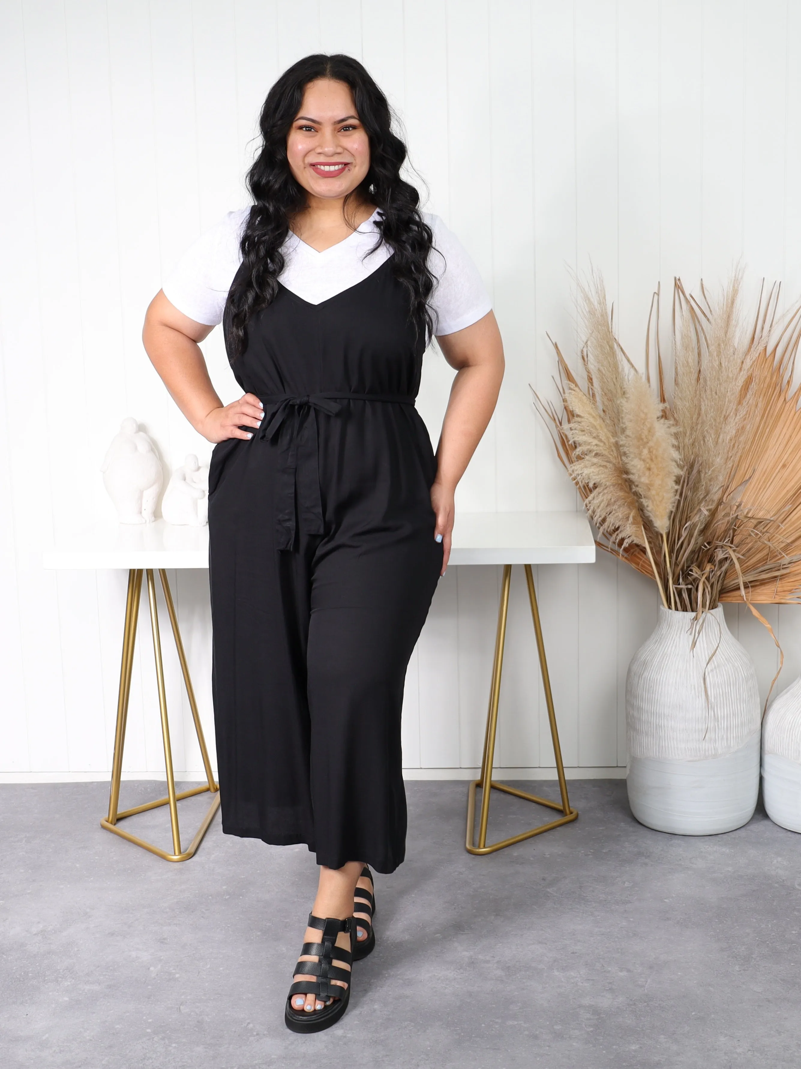 Palazzo Jumpsuit  - Black