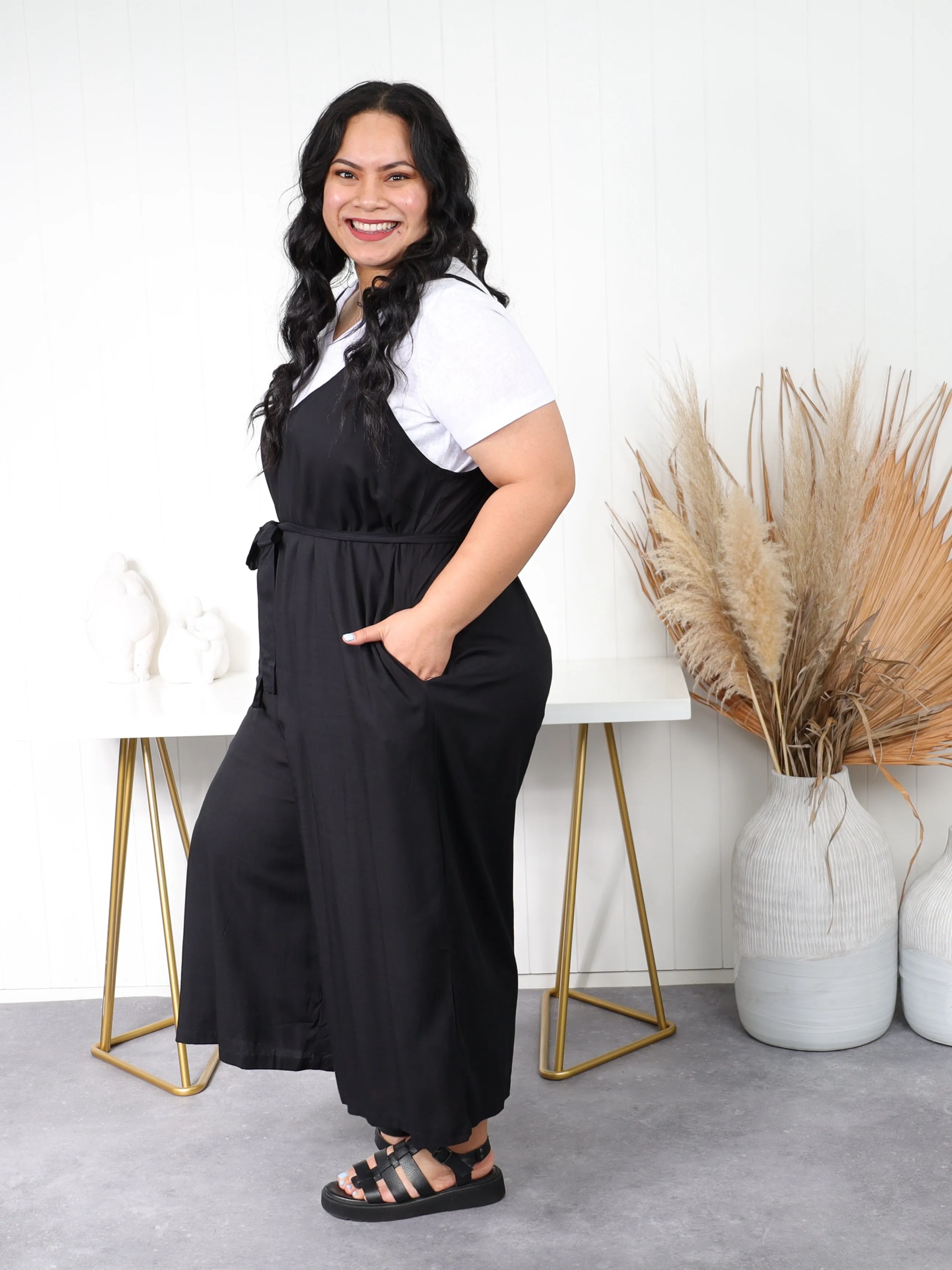 Palazzo Jumpsuit  - Black