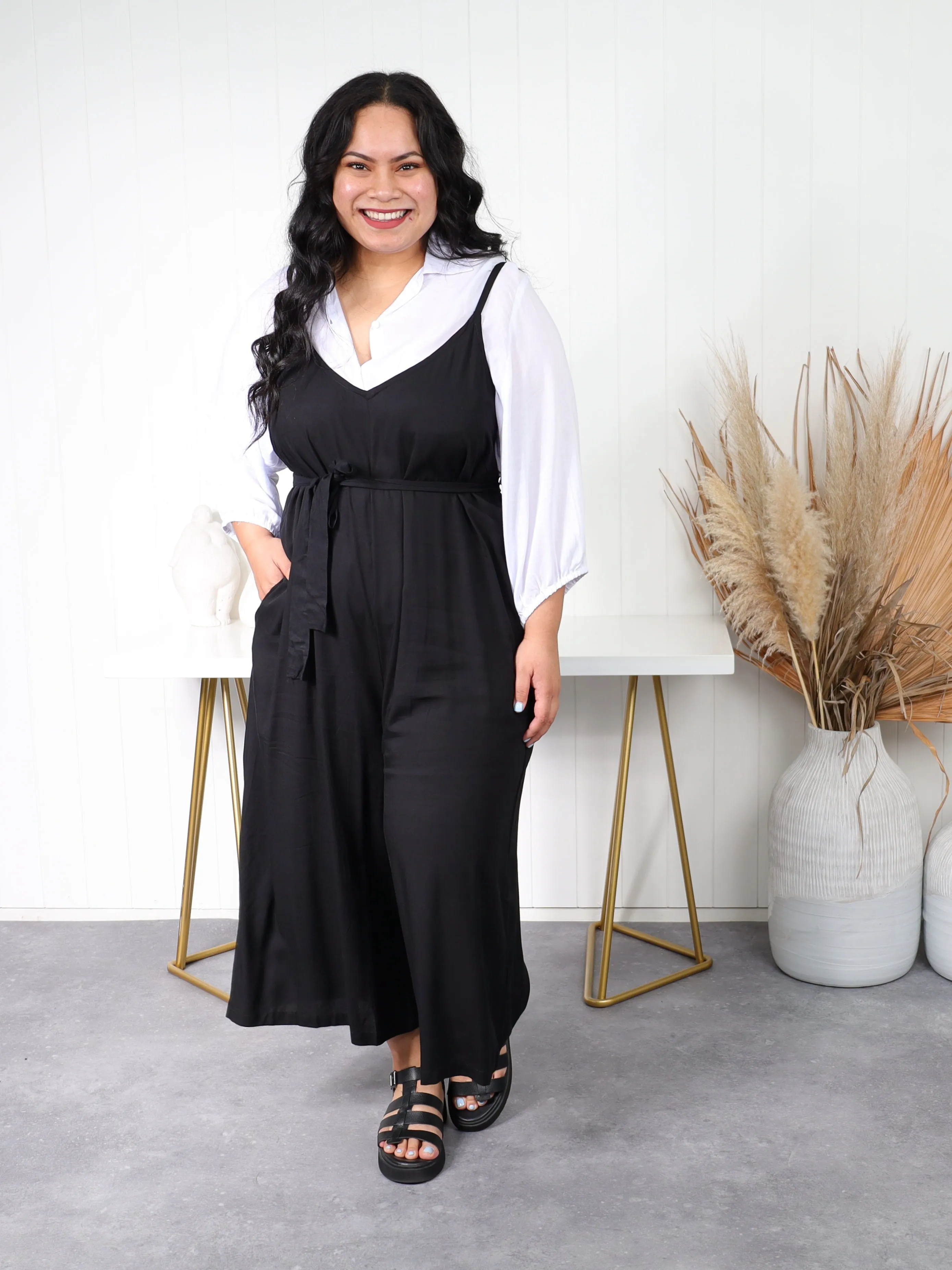 Palazzo Jumpsuit  - Black