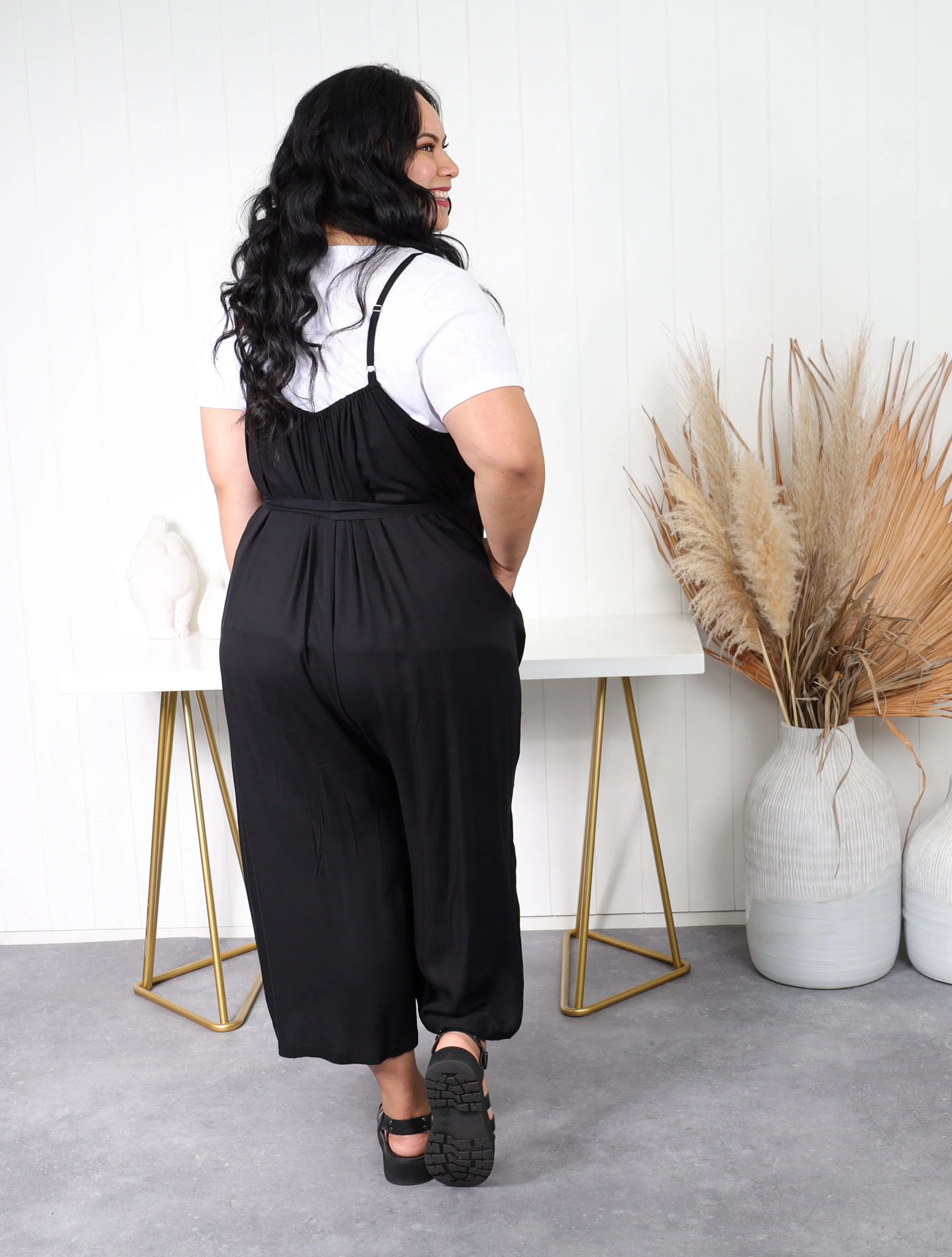 Palazzo Jumpsuit  - Black