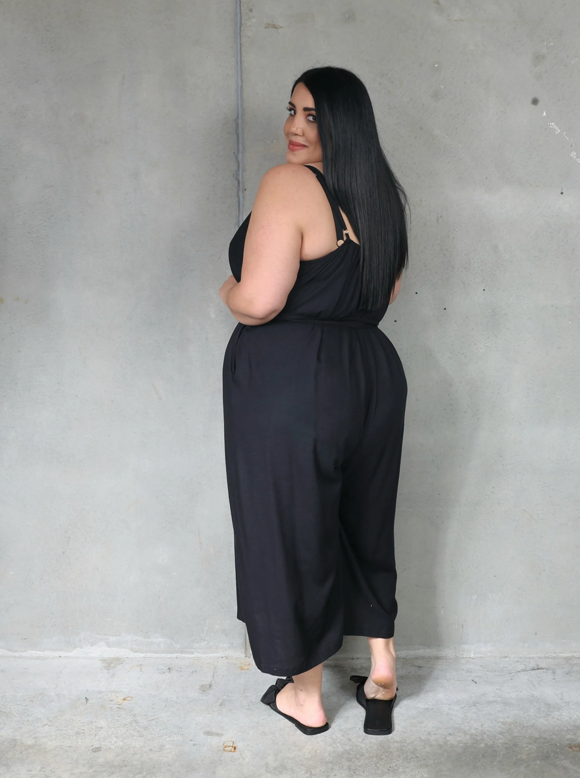 Palazzo Jumpsuit  - Black