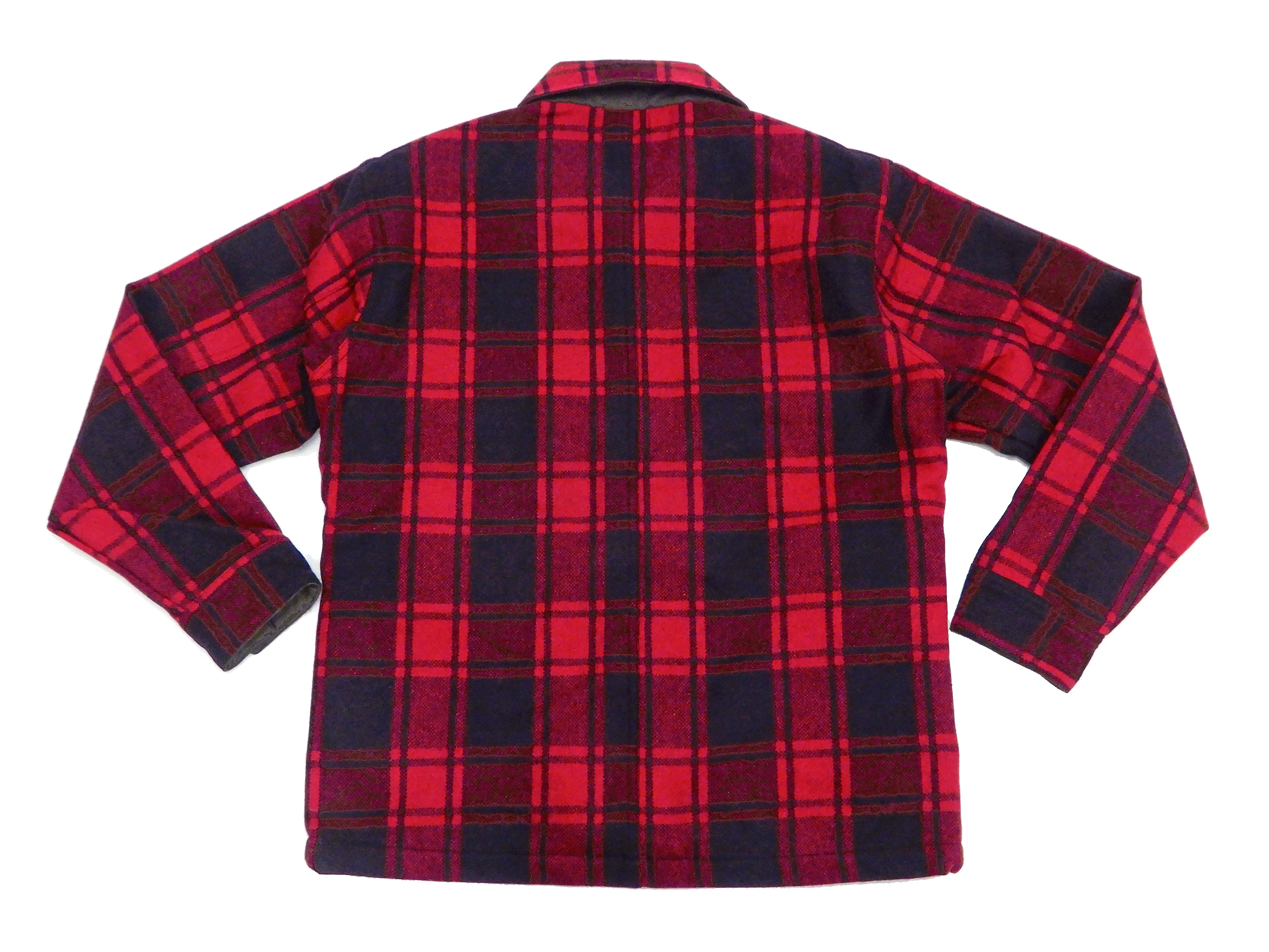 Pherrow's Wool Plaid Shirt Jacket Men's Shacket with Lightweight Lining Pherrows 21W-PCSJ2 Red/Black