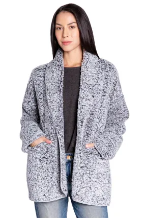 PJ Salvage Cozy Shearling Cardigan RECOCA-BLACK