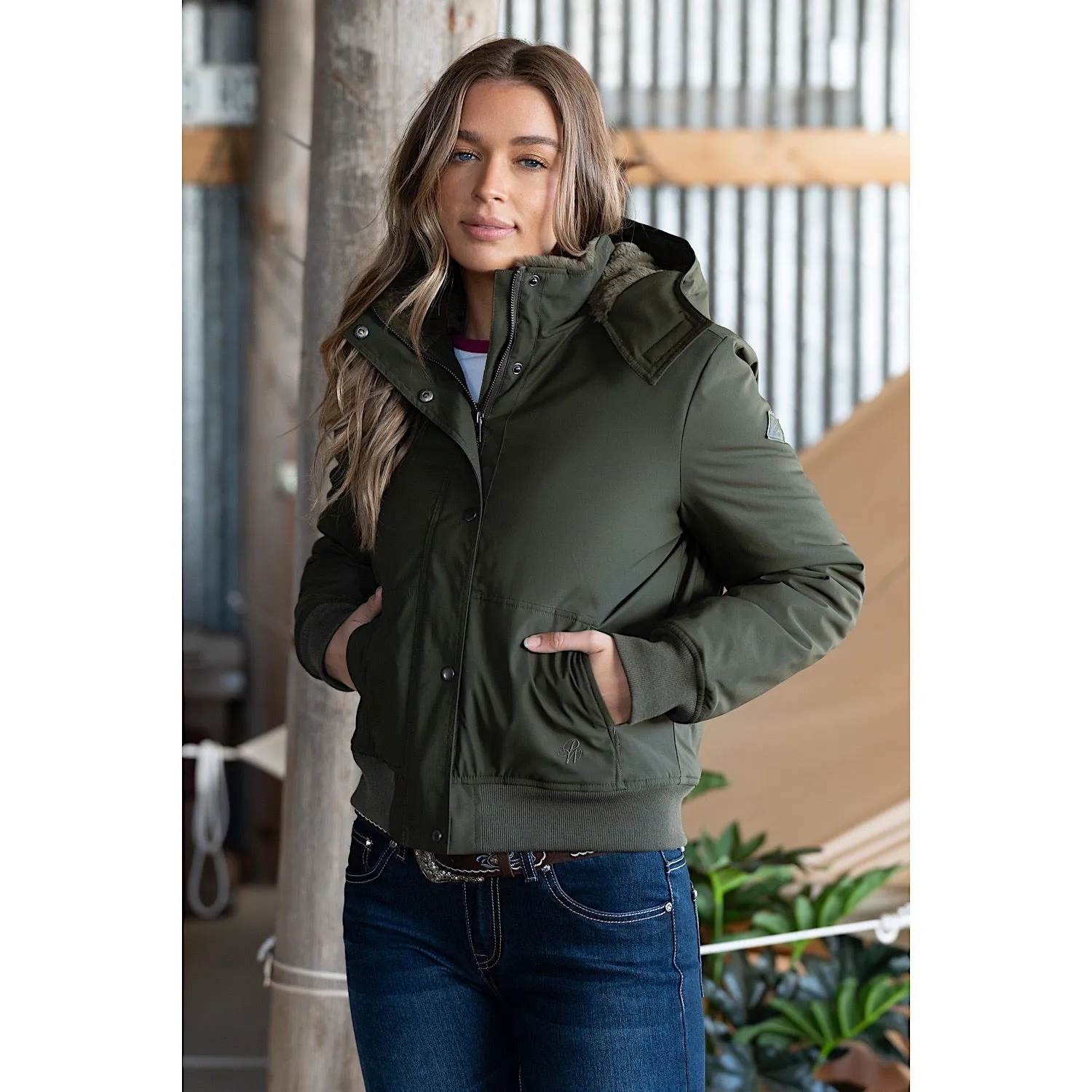 Pure Western Womens Shayla Jacket Olive