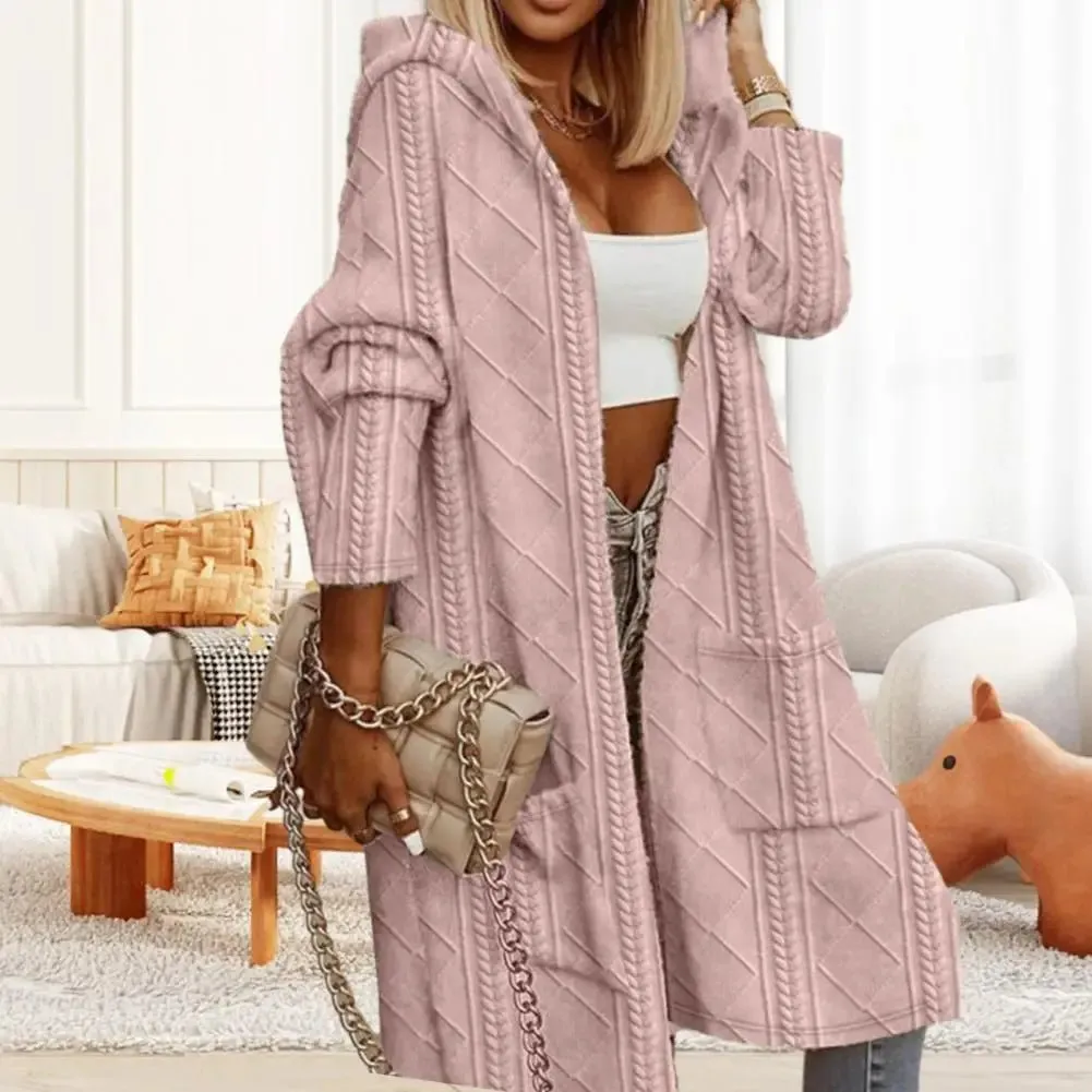 Quilted Hooded Cardigan