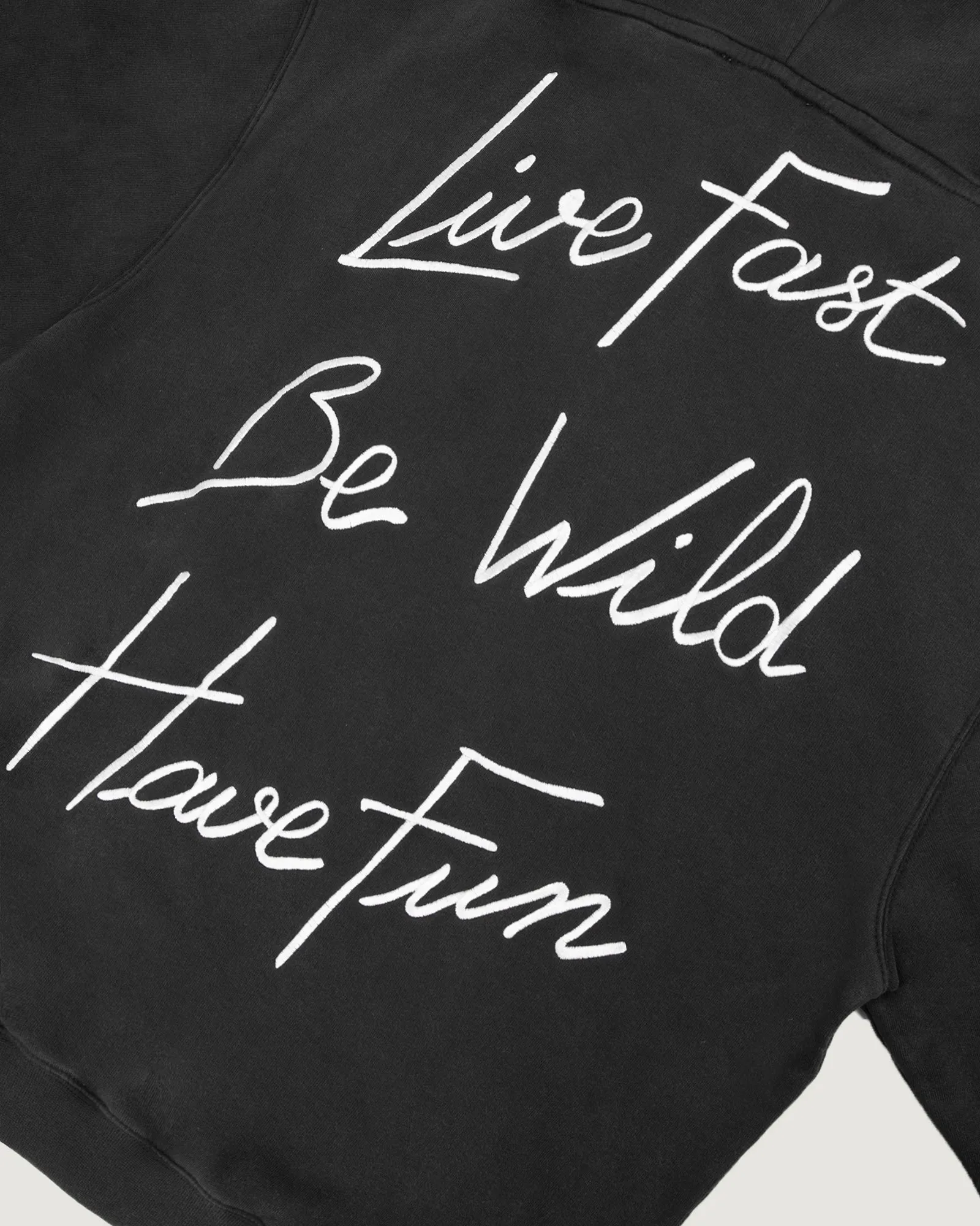 "Live Fast" réaumur hoodie