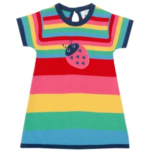 Rainbow knit dress