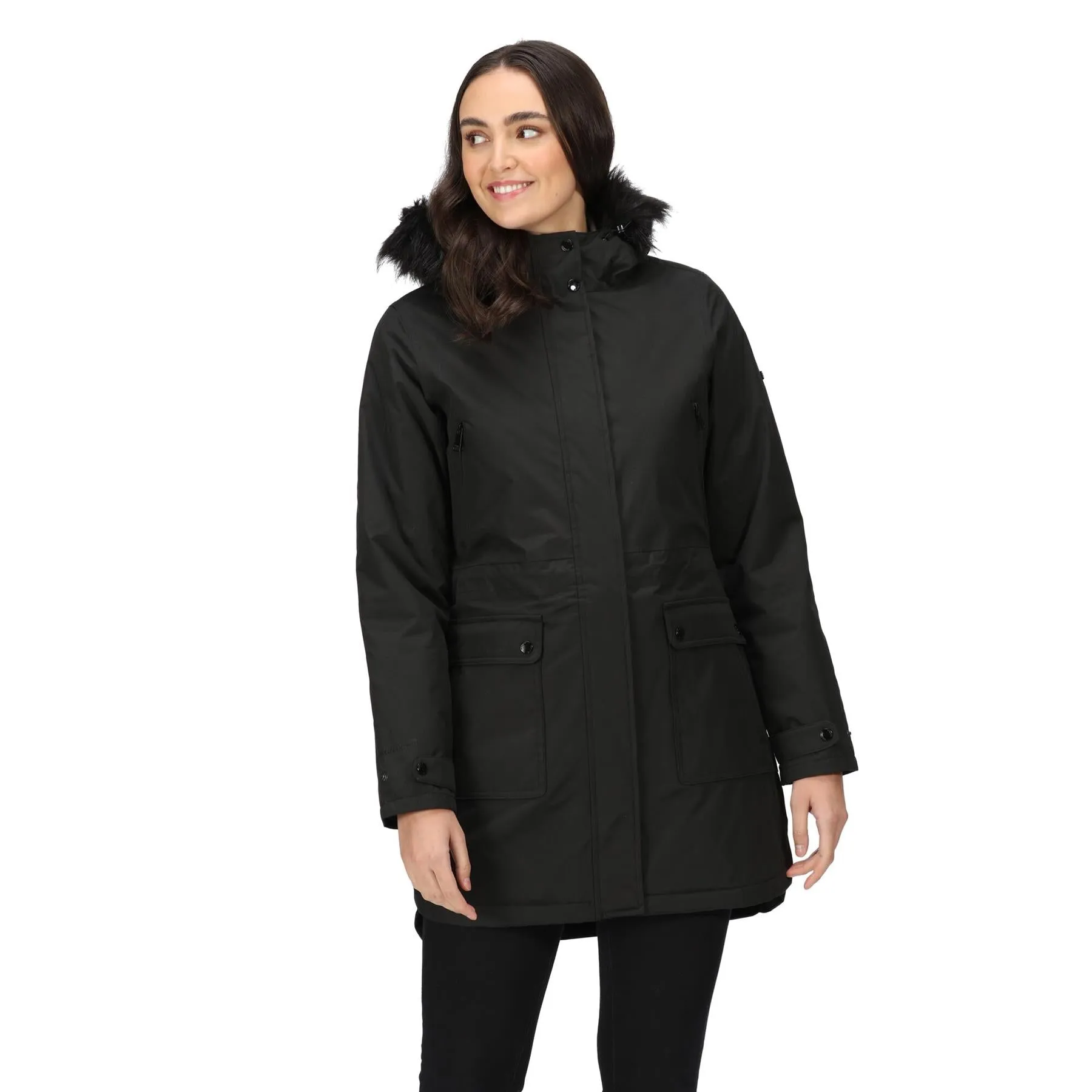 Regatta Womens Sabinka Fur Trim Waterproof Insulated Parka Coat