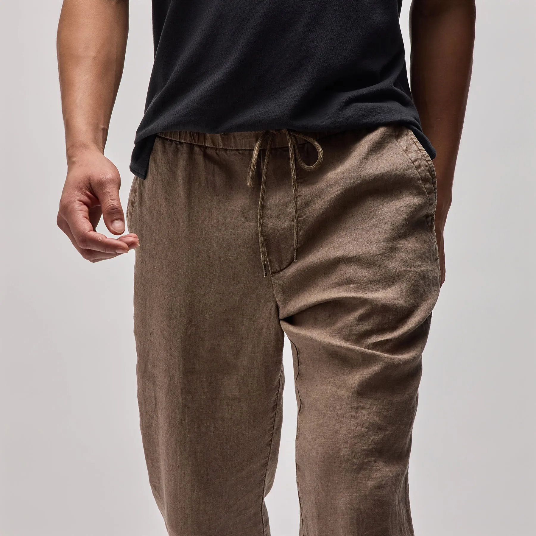 Relaxed Linen Pant - Cargo Pigment