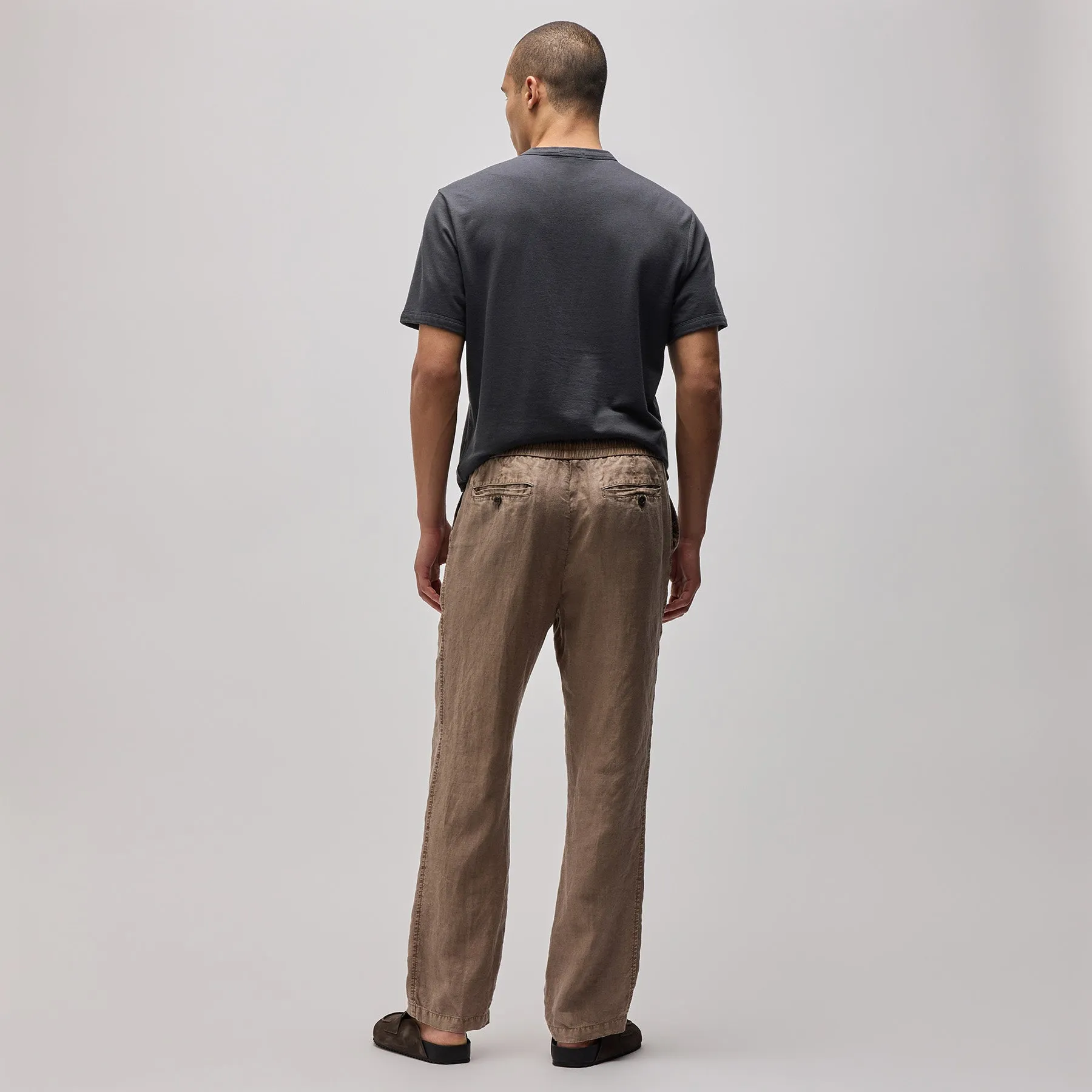 Relaxed Linen Pant - Cargo Pigment