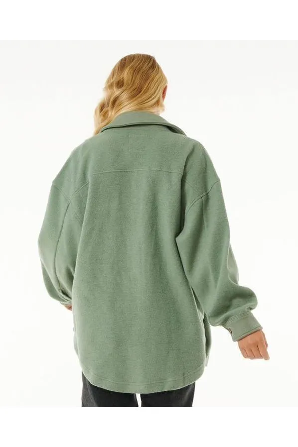 Rip Curl High Tide Fleece Shacket Sage