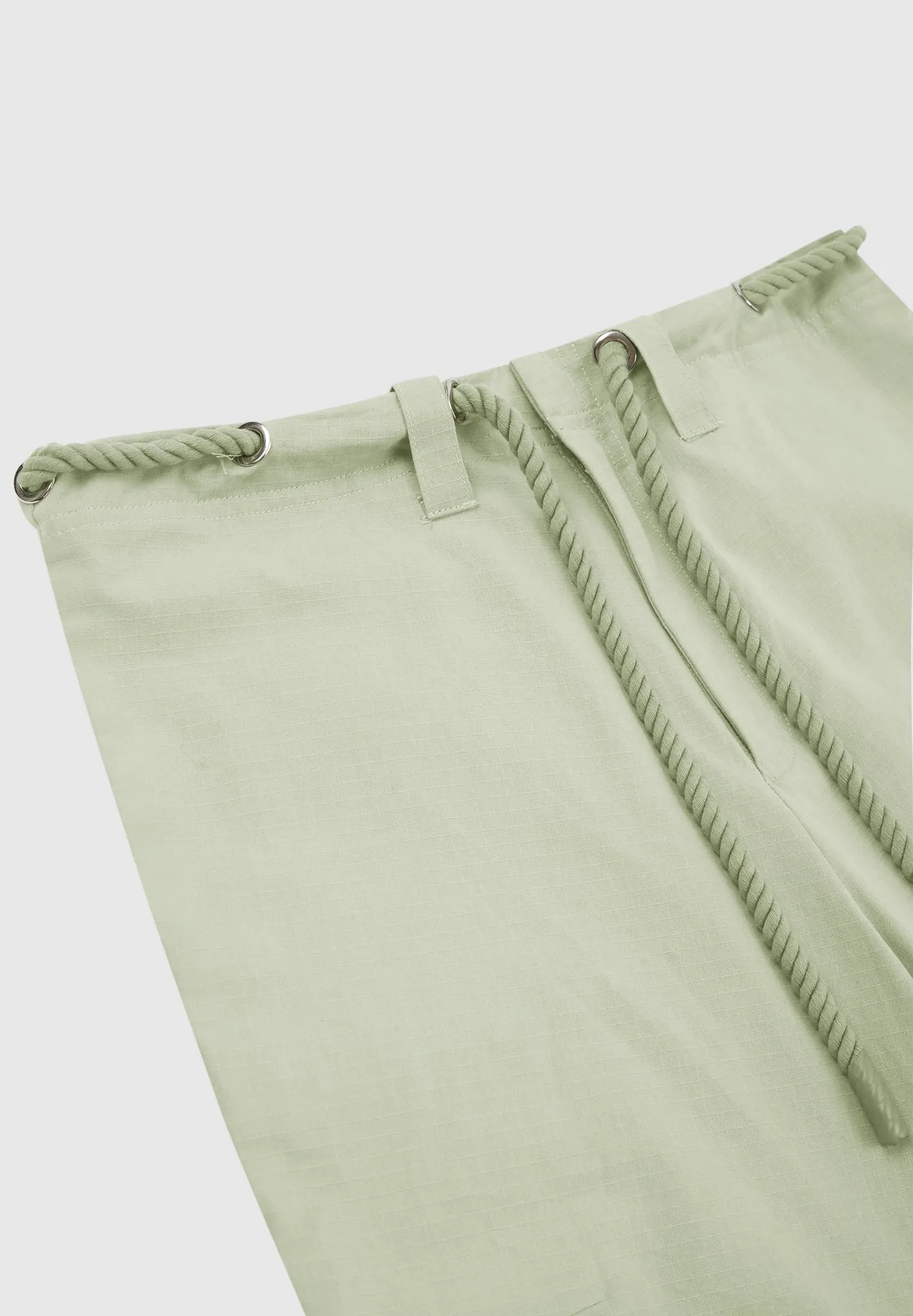 Ripstop Parachute Cargo Pants - Sage