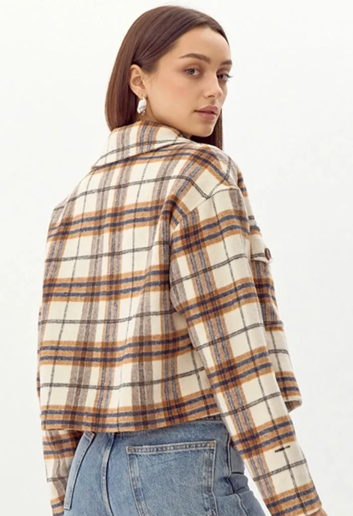 Roula Plaid Short Shacket