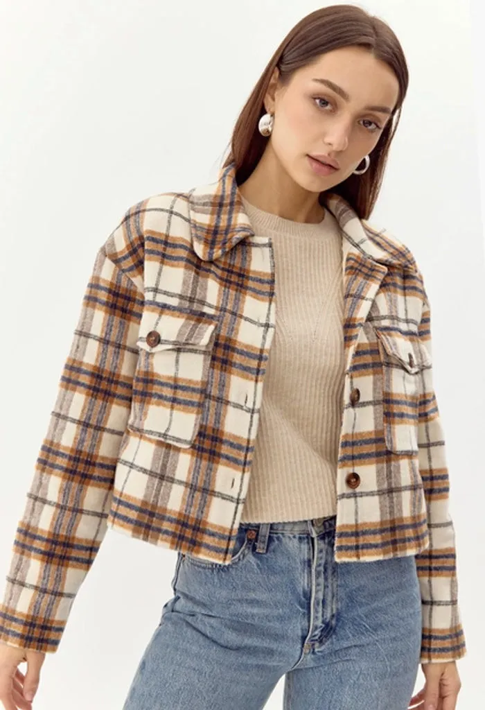 Roula Plaid Short Shacket