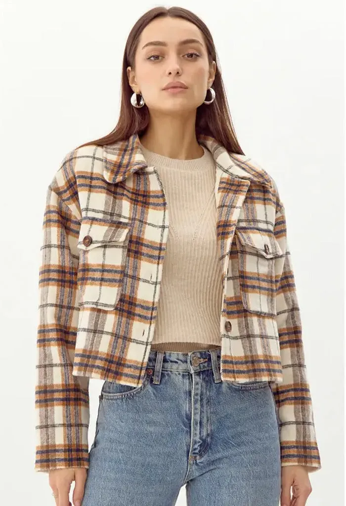 Roula Plaid Short Shacket