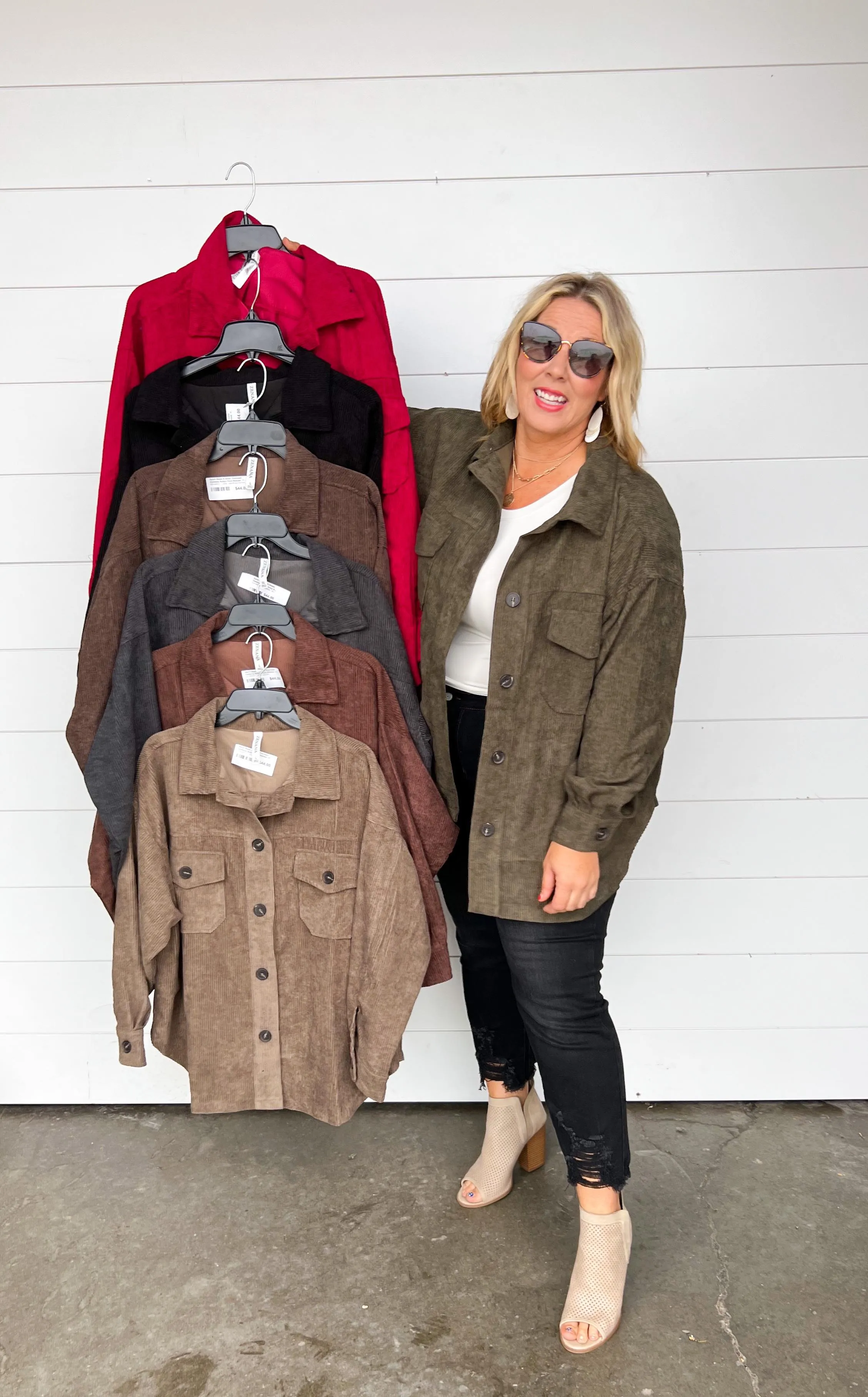 Sara's Steals & Deals: Oversized Corduroy Button Front Shacket - Part 2 - Final Sale