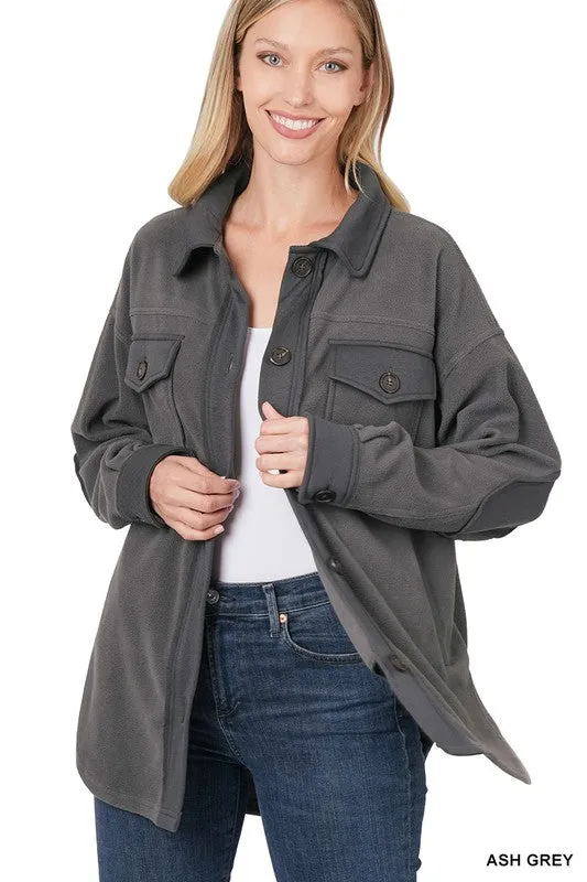 Sara's Steals and Deals Oversized Fleece Shacket Part 2 - Final Sale