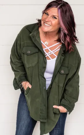 Sara's Steals and Deals Oversized Fleece Shacket Part 2 - Final Sale