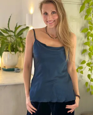 Satin Camisole - Navy