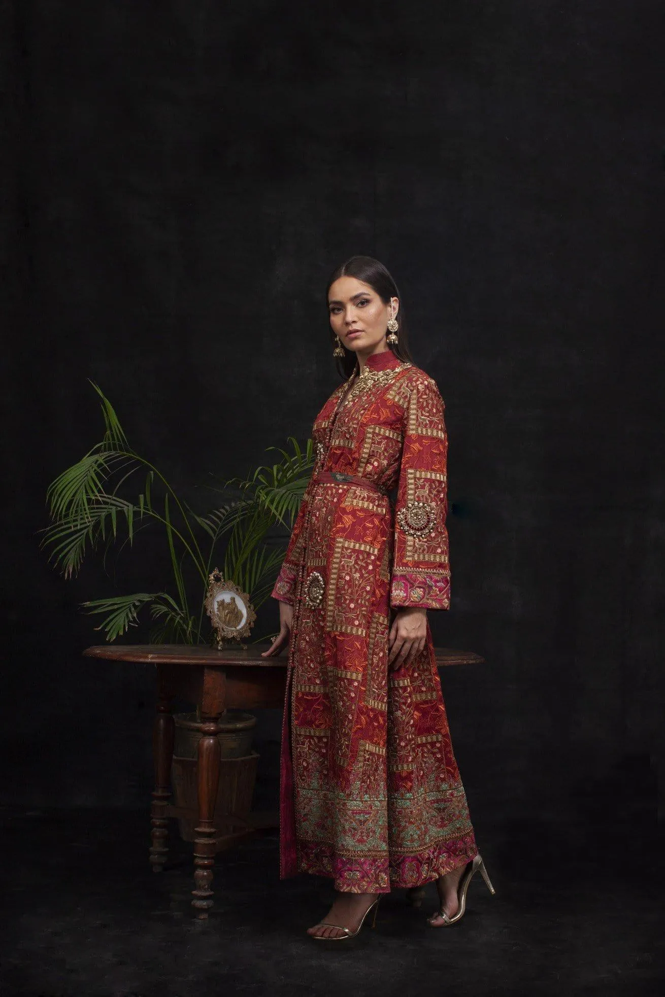 Shamaeel - Art of Carpets of Safavid Red Box Luxury Coat