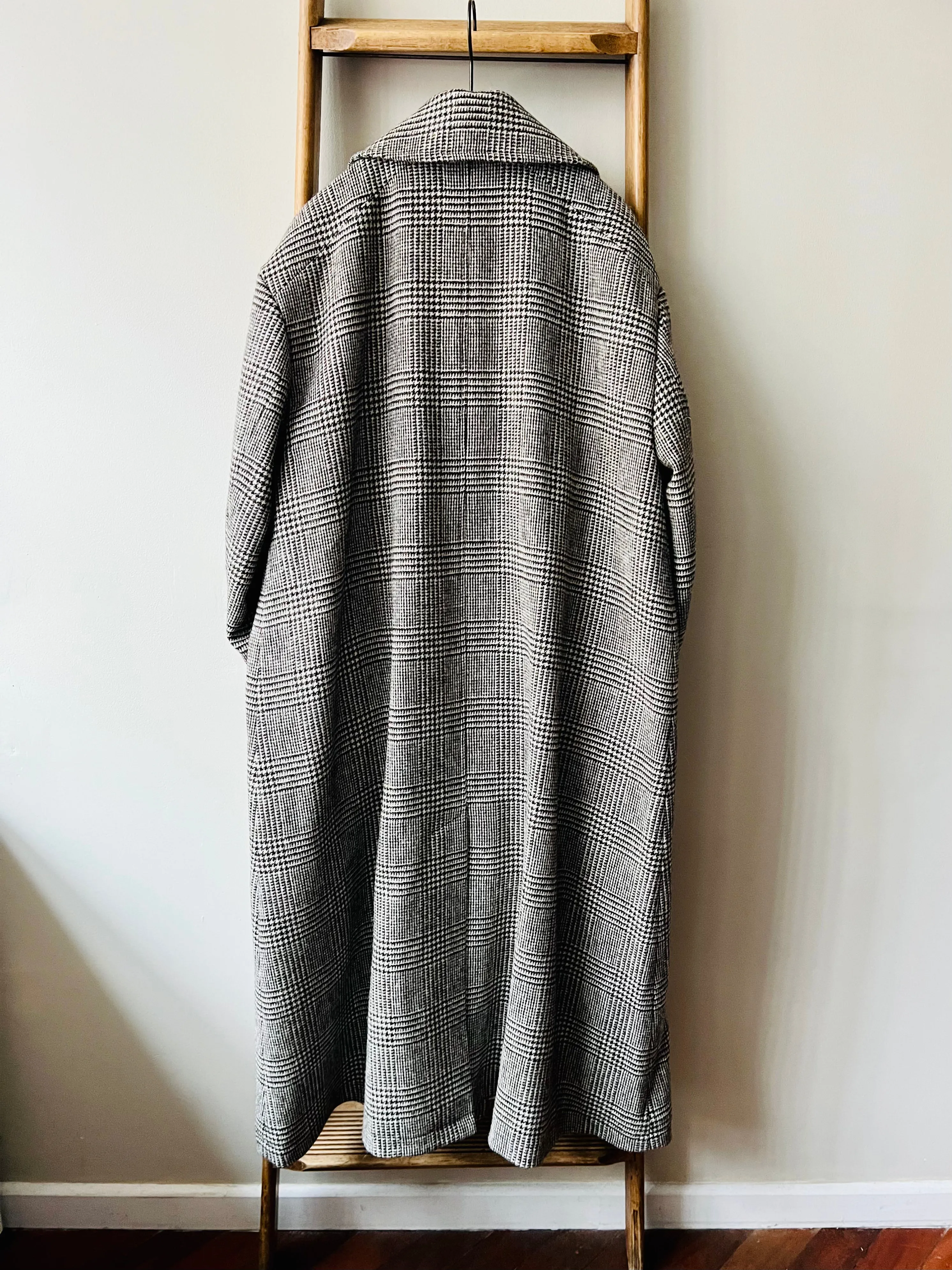 Shetland Wool Coat / Houndstooth