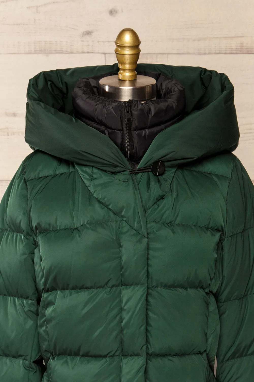 Sonny | Forest Green Puffer Parka Coat