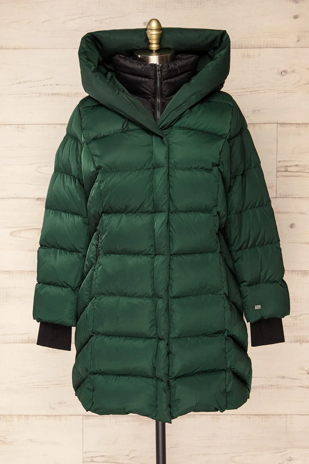 Sonny | Forest Green Puffer Parka Coat