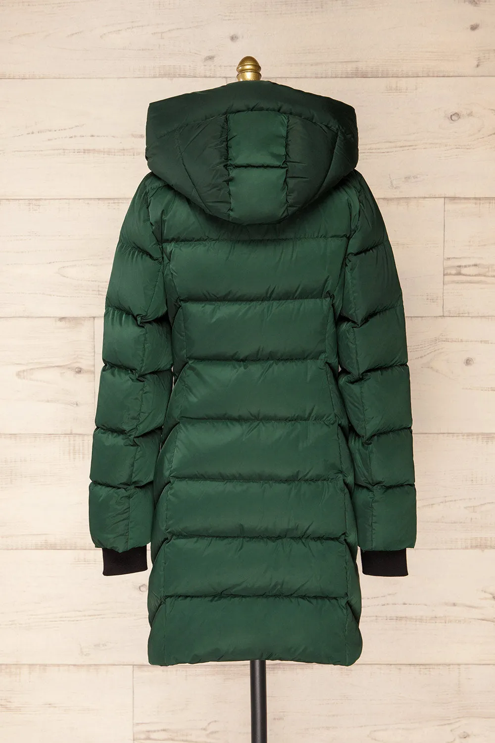 Sonny | Forest Green Puffer Parka Coat