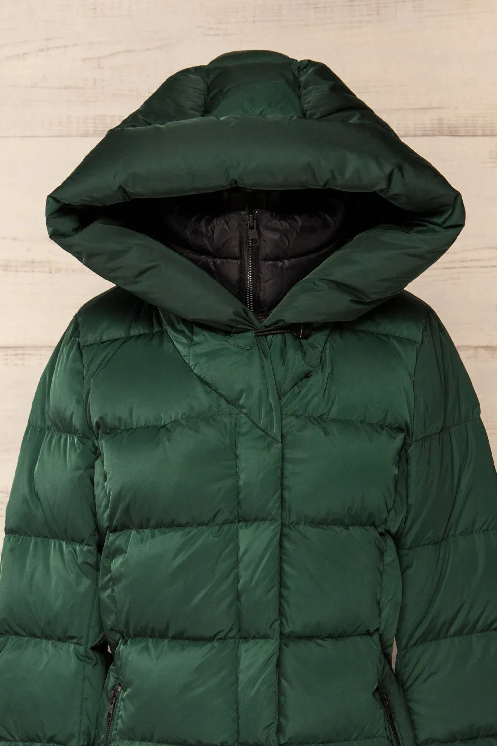 Sonny | Forest Green Puffer Parka Coat