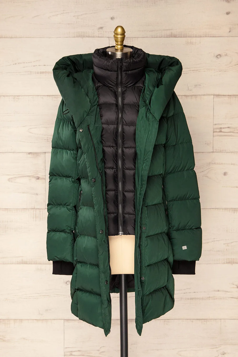 Sonny | Forest Green Puffer Parka Coat