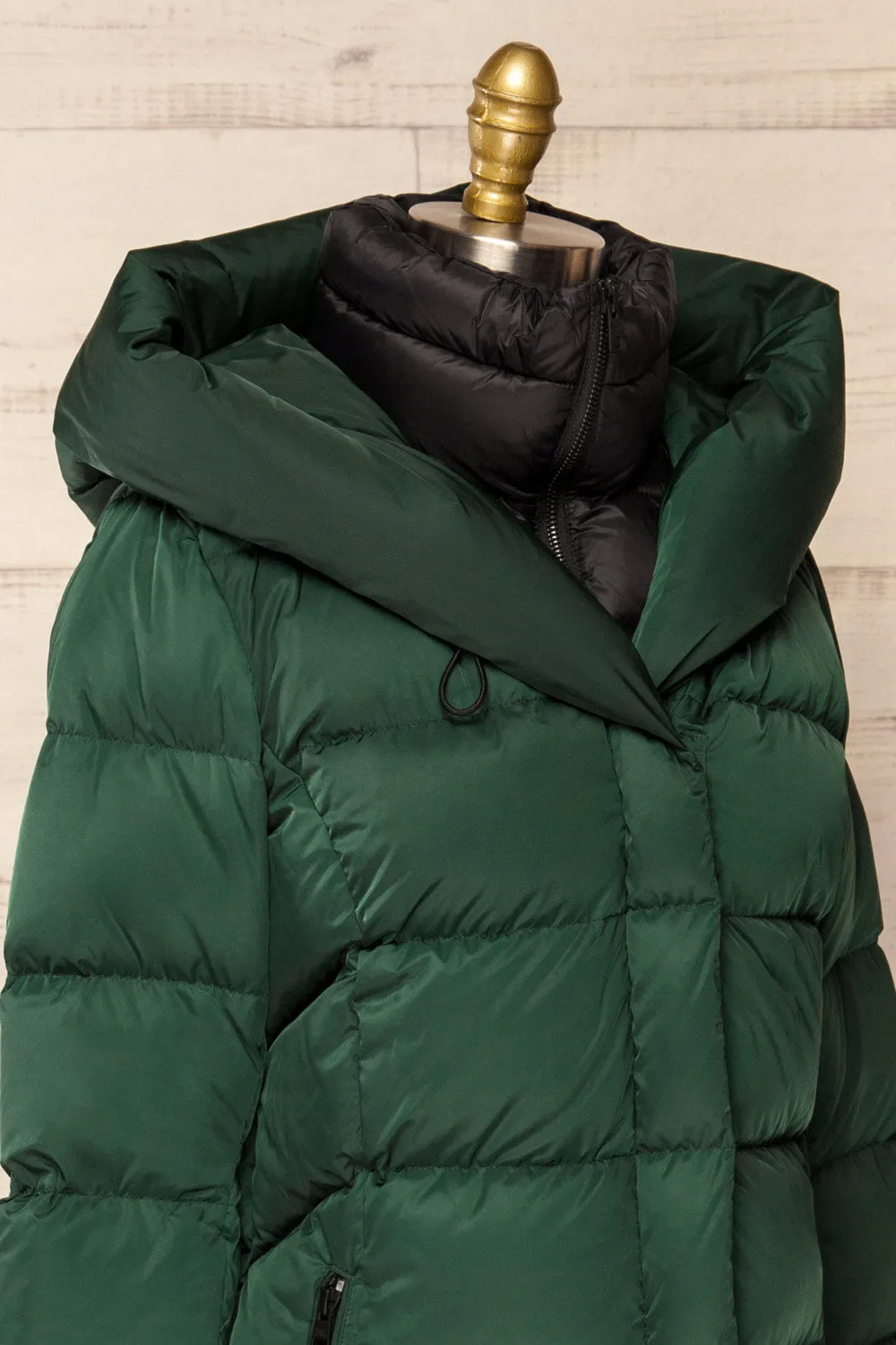 Sonny | Forest Green Puffer Parka Coat