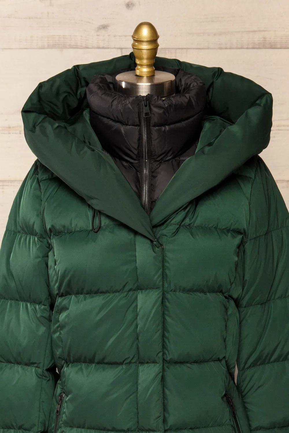 Sonny | Forest Green Puffer Parka Coat