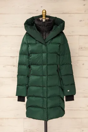 Sonny | Forest Green Puffer Parka Coat