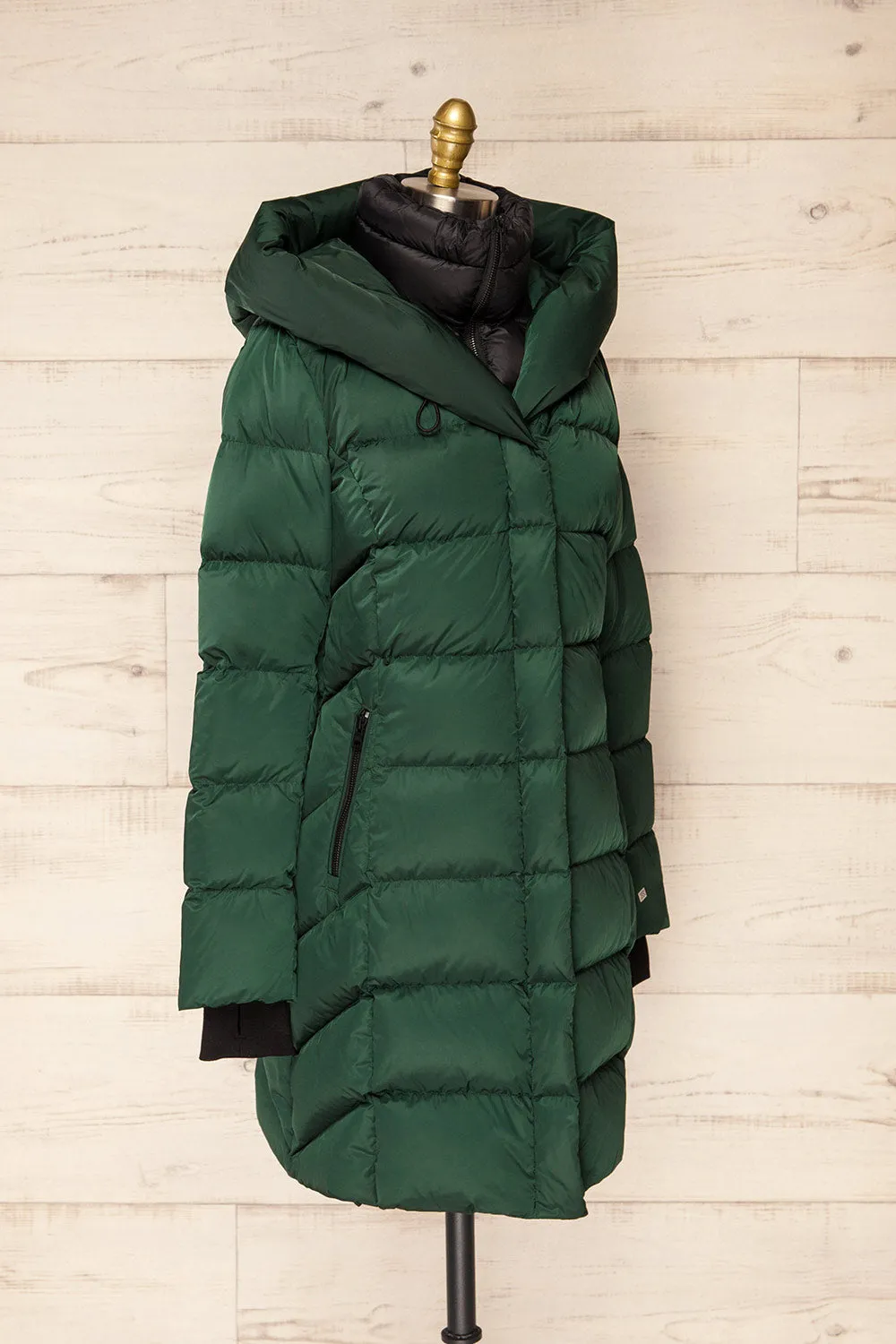 Sonny | Forest Green Puffer Parka Coat