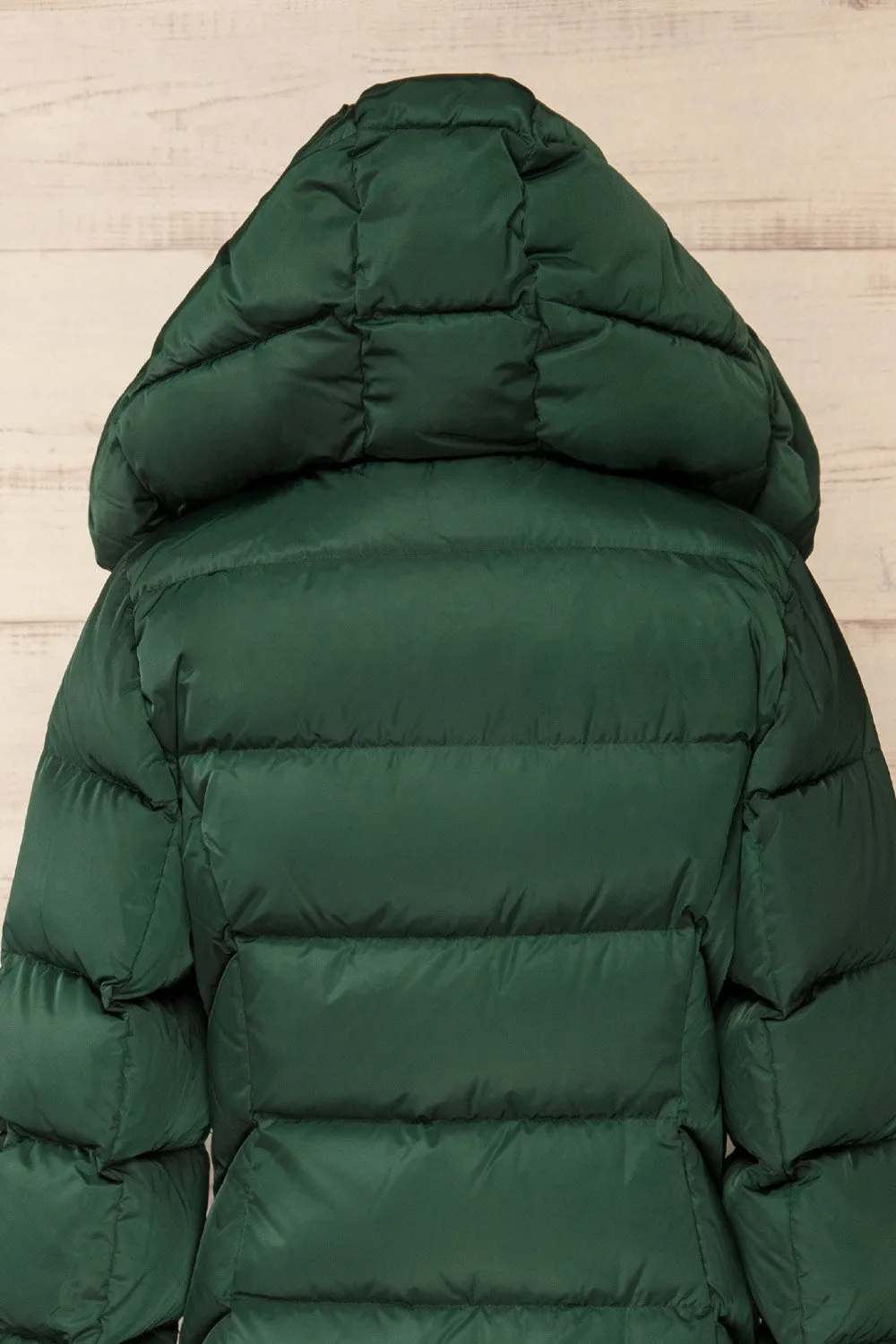 Sonny | Forest Green Puffer Parka Coat