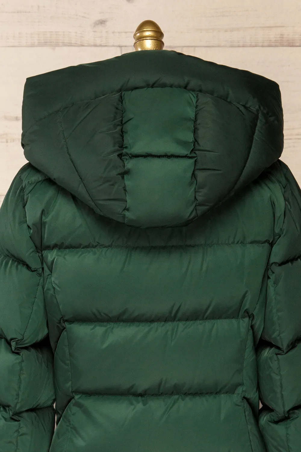 Sonny | Forest Green Puffer Parka Coat