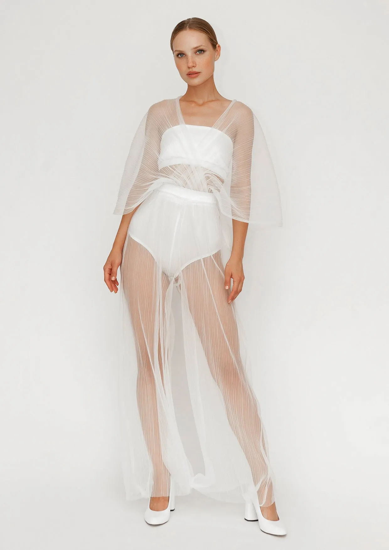 Soul Sheer Cotton Organza Two-Piece Set