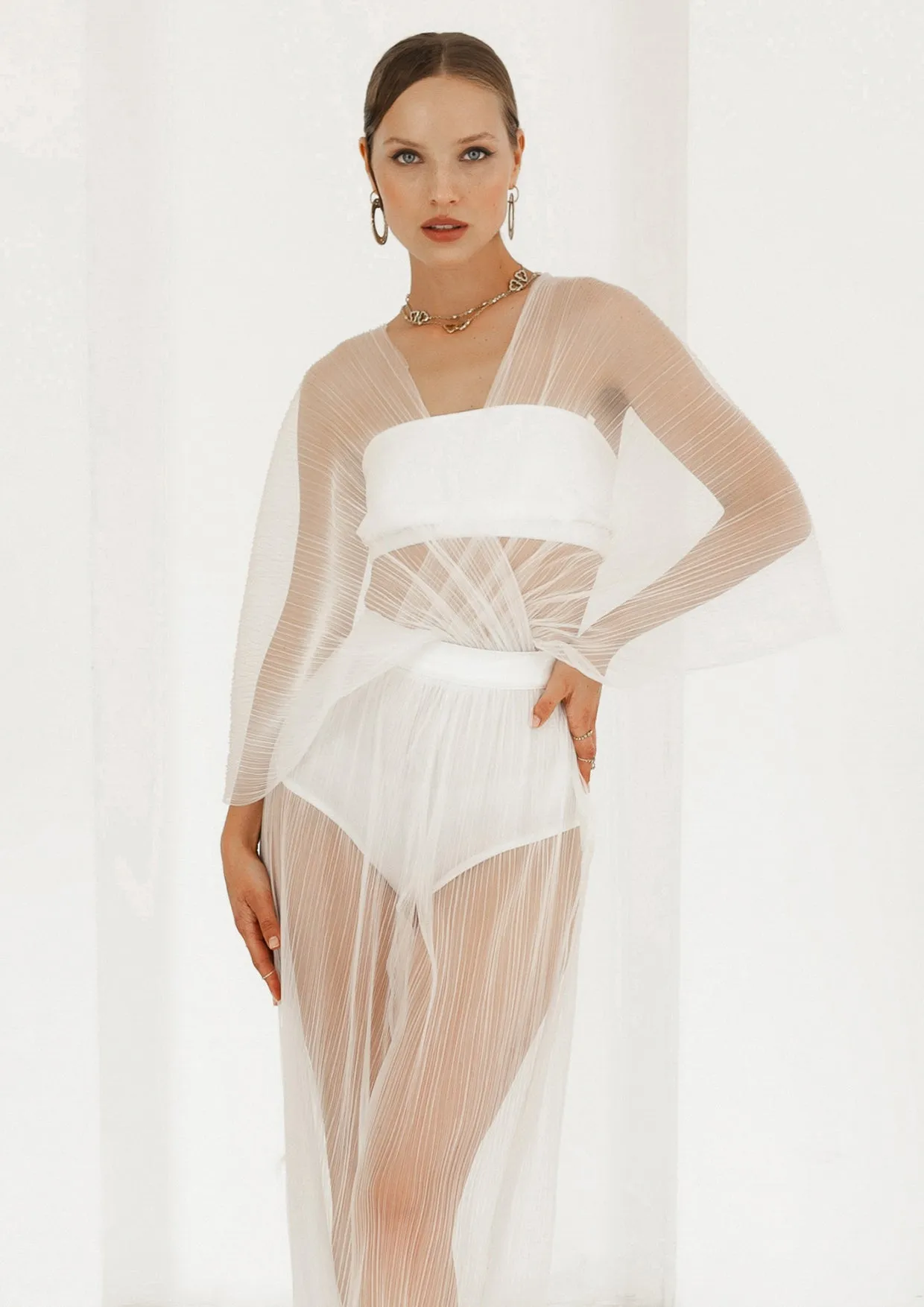 Soul Sheer Cotton Organza Two-Piece Set