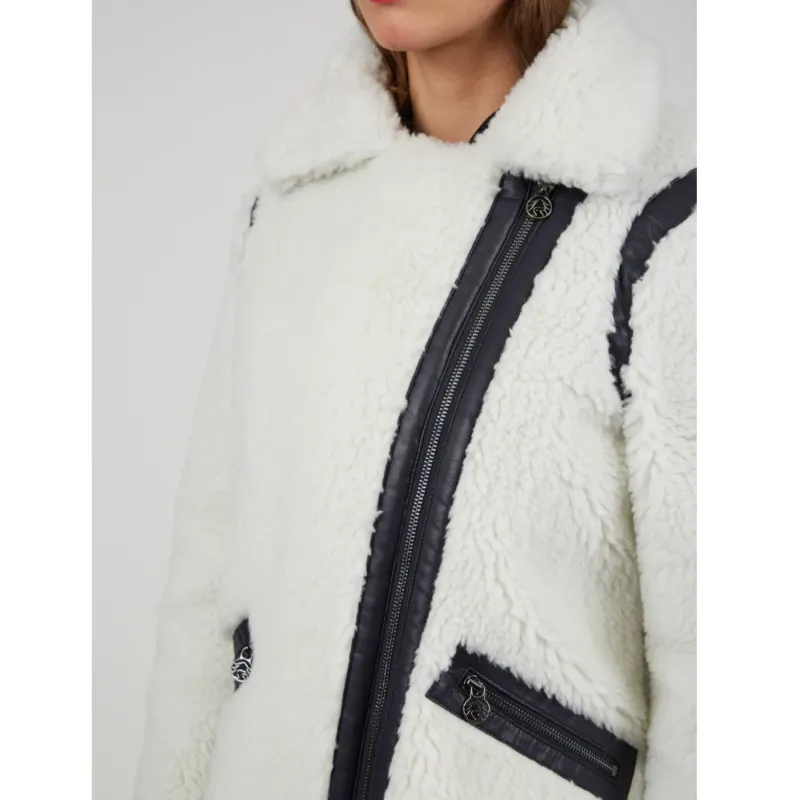 Sportalm Faux Fur Bomber - Ivory