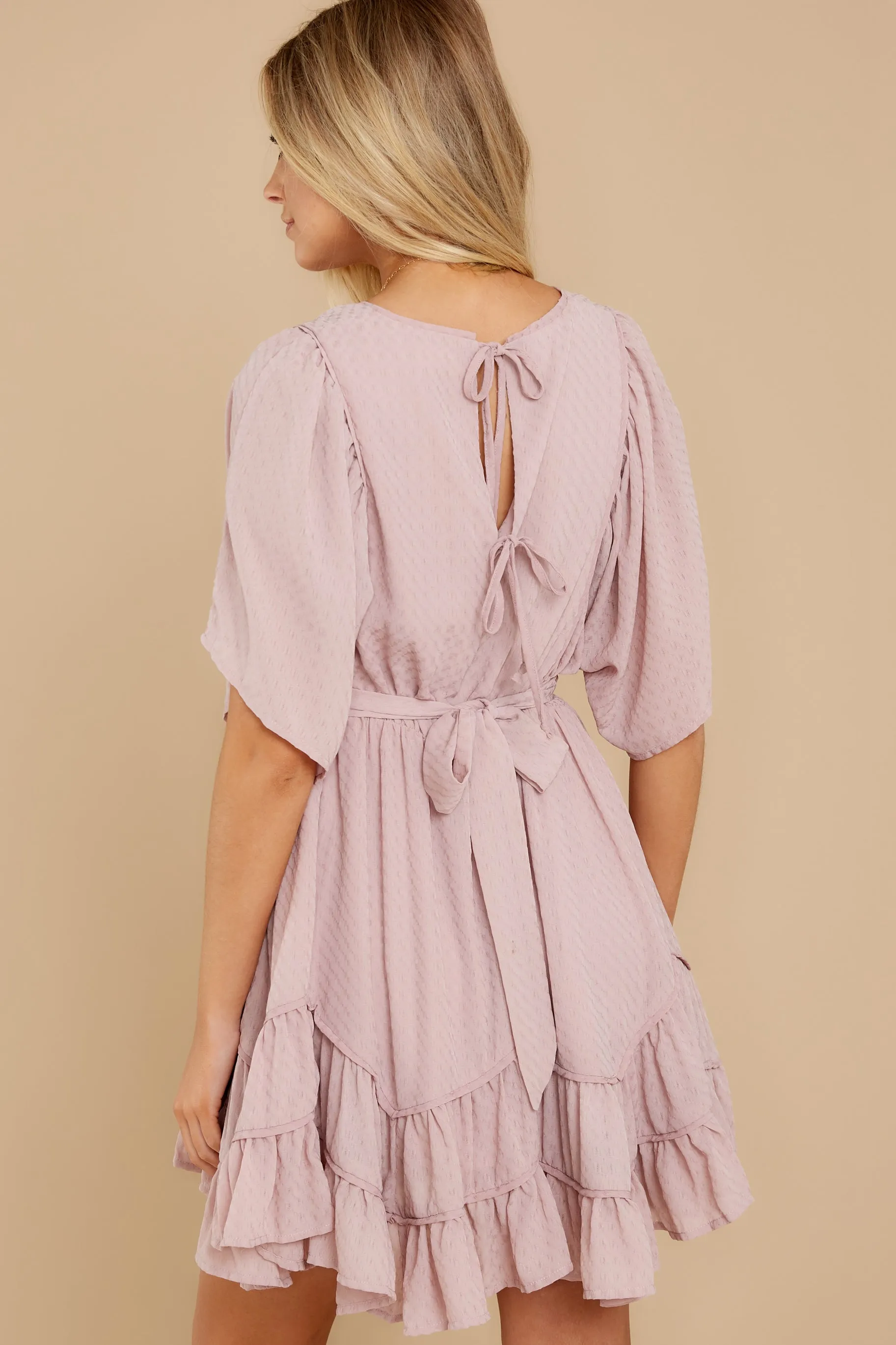 Spring Me Up Dusty Mauve Dress