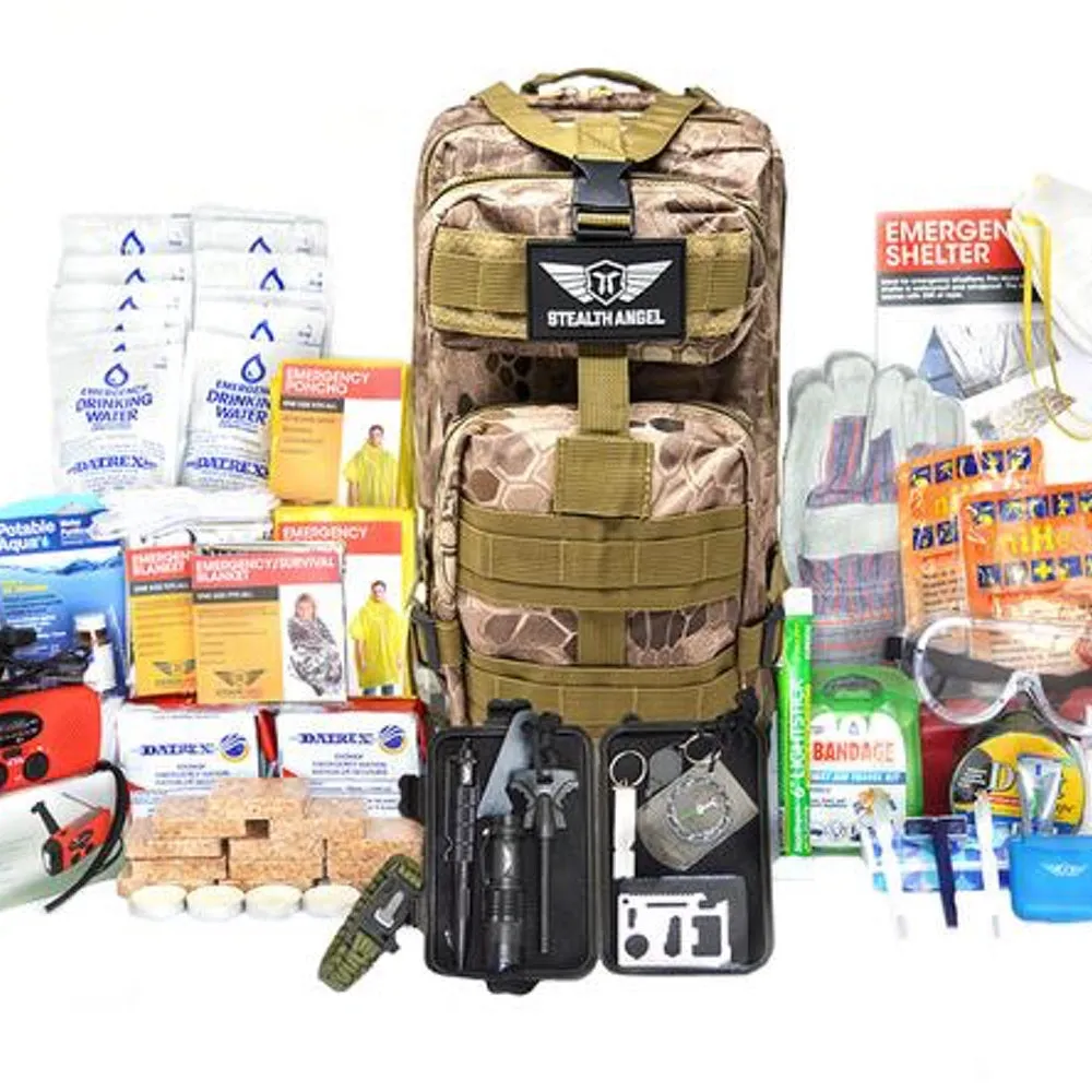 Stealth Angel 2 Person Emergency Kit / Survival Bag (72 Hours)