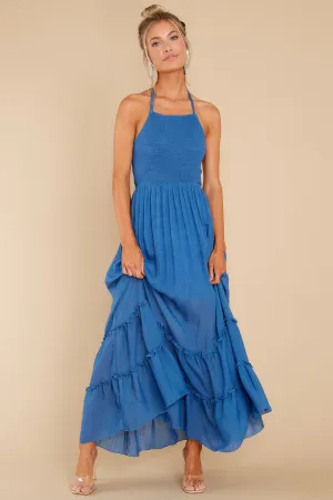 Stick Around Blue Maxi Dress