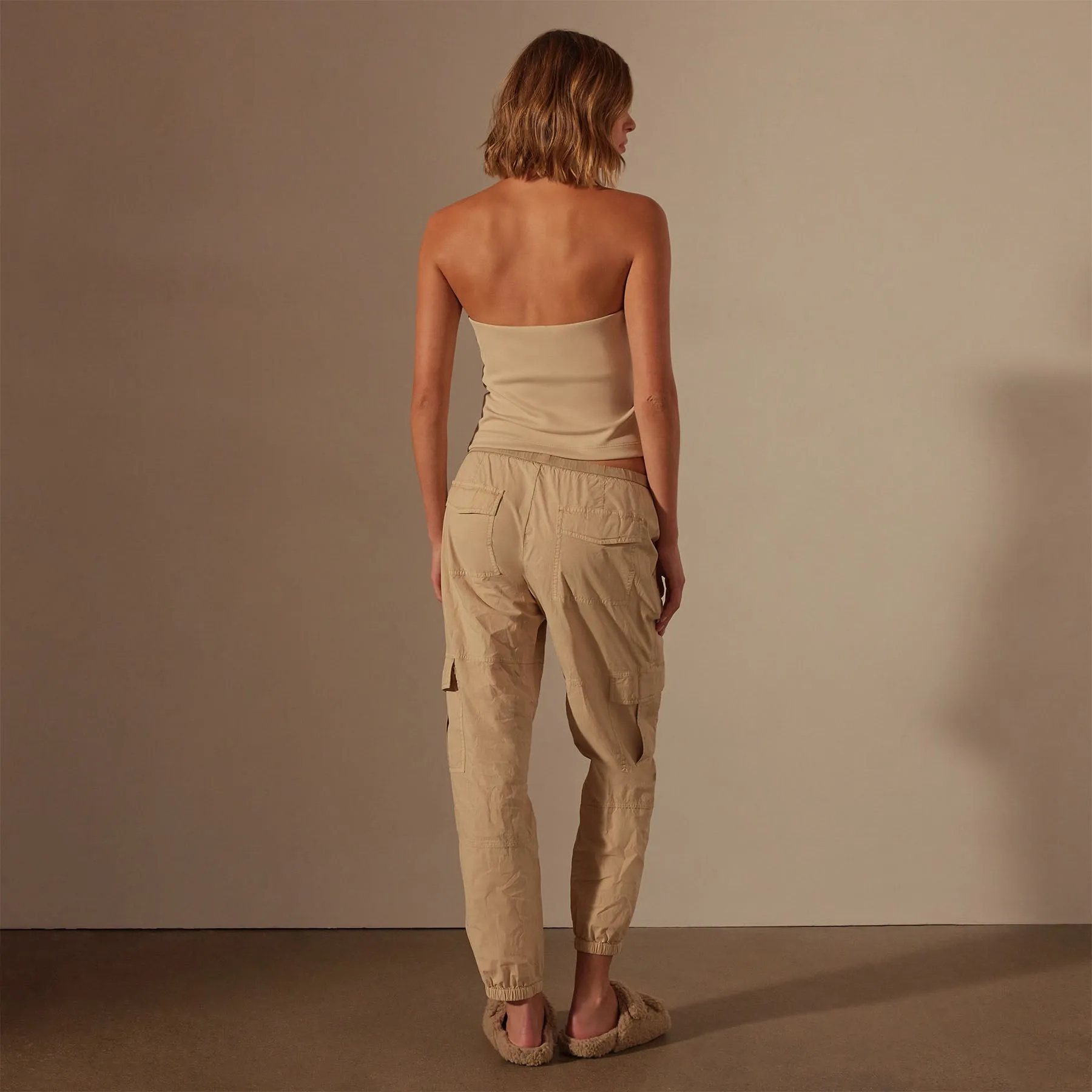 Stretch Poplin Cargo Pant - Sand Dune Pigment