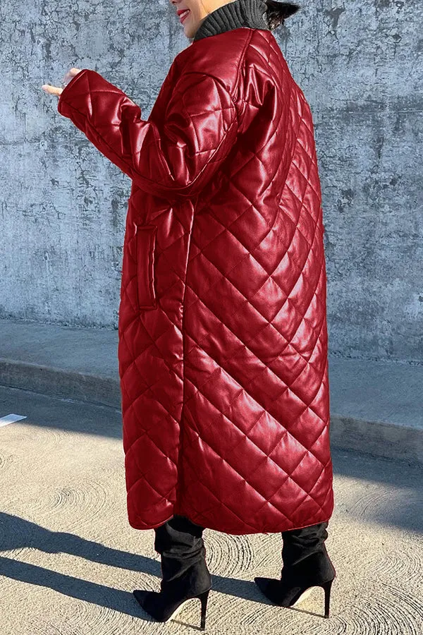 Stylish and Chic Pocket Quilted Coat