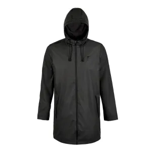 Terrace Black Wax Parka Coat