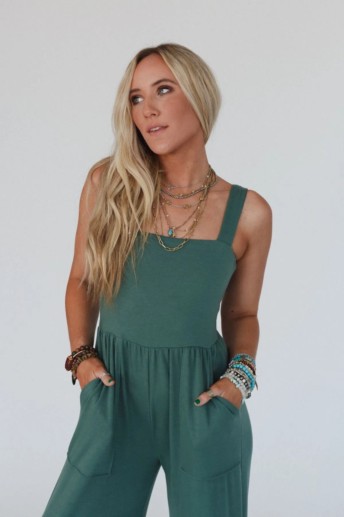 The Nest Alanis Jumpsuit - Green